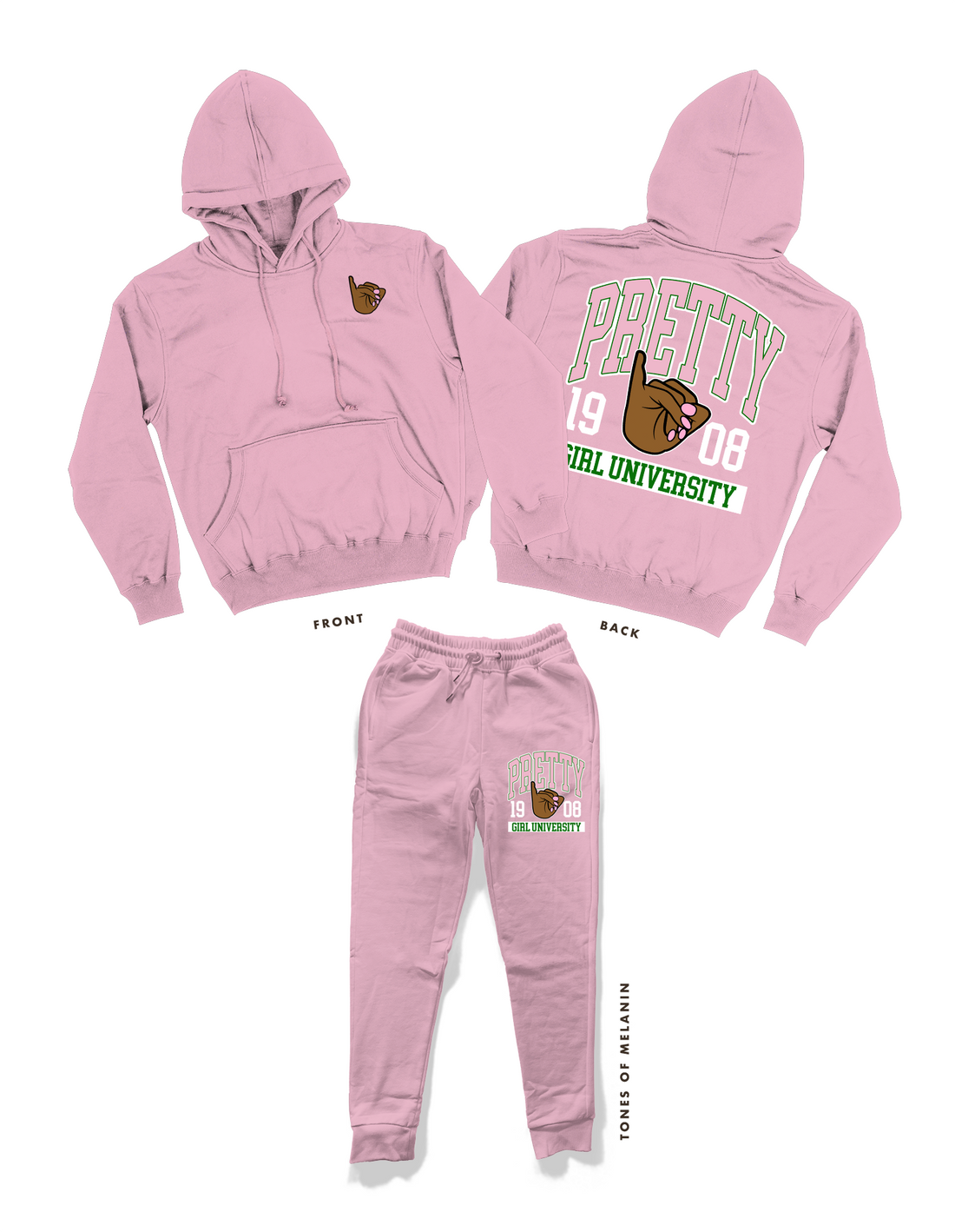 Phys Ed - Pretty Girls University Sweatsuit (Various Colors)