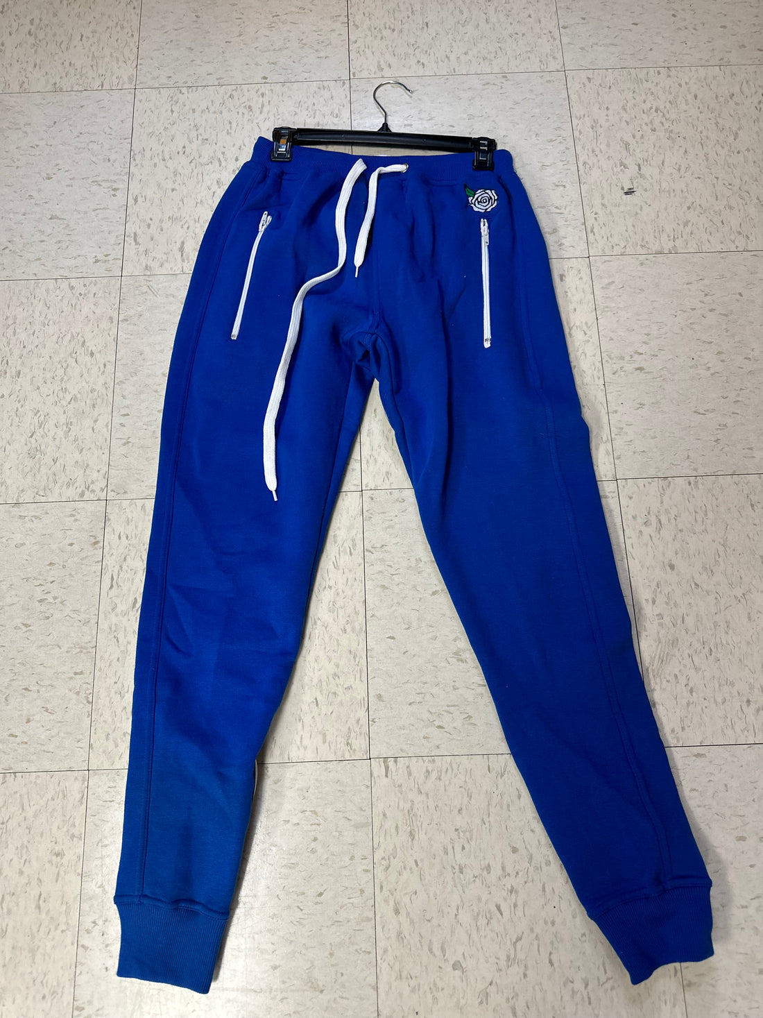 Zeta Phi Beta "White Rose" Sweatpants (Blue)