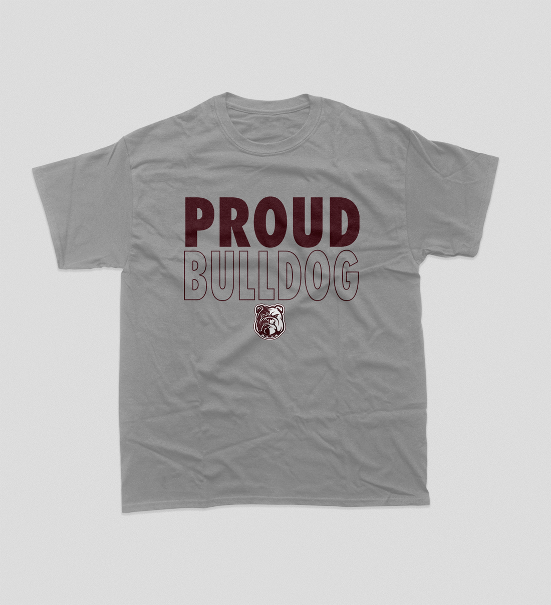 Proud Bulldog(Grey) Aamu  T-Shirt