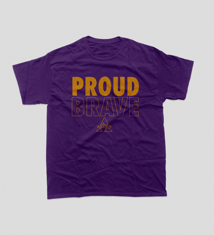 Proud Brave(Dark Violet)  T-Shirt