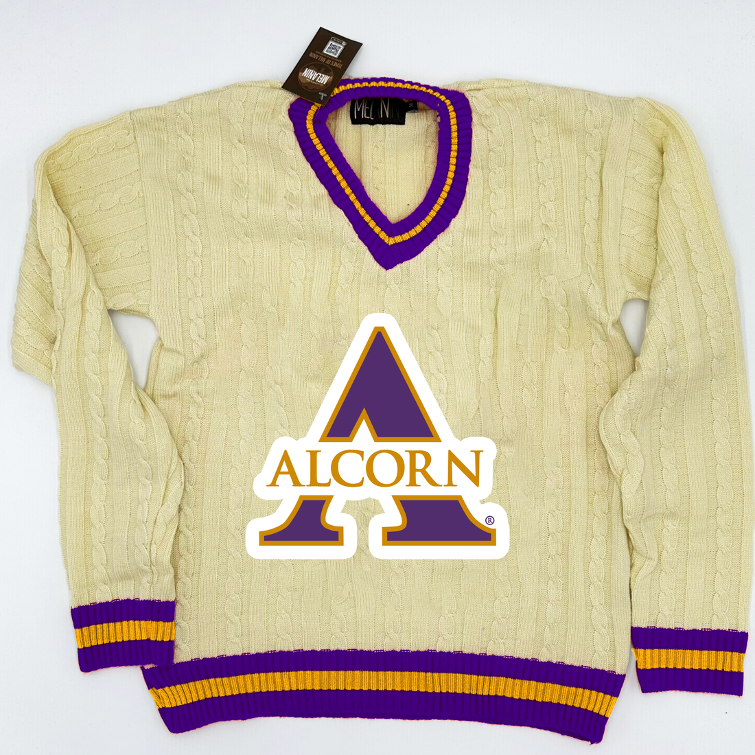 Alcorn State University Cableknit Sweater