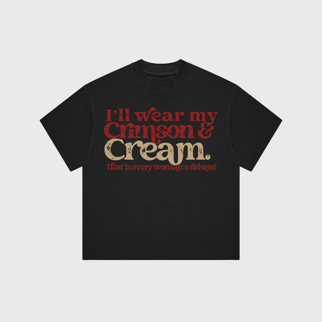 Crimson and Cream T- Shirt (Various Colors)