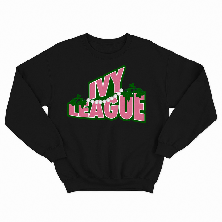 Black Ivy League Crewneck