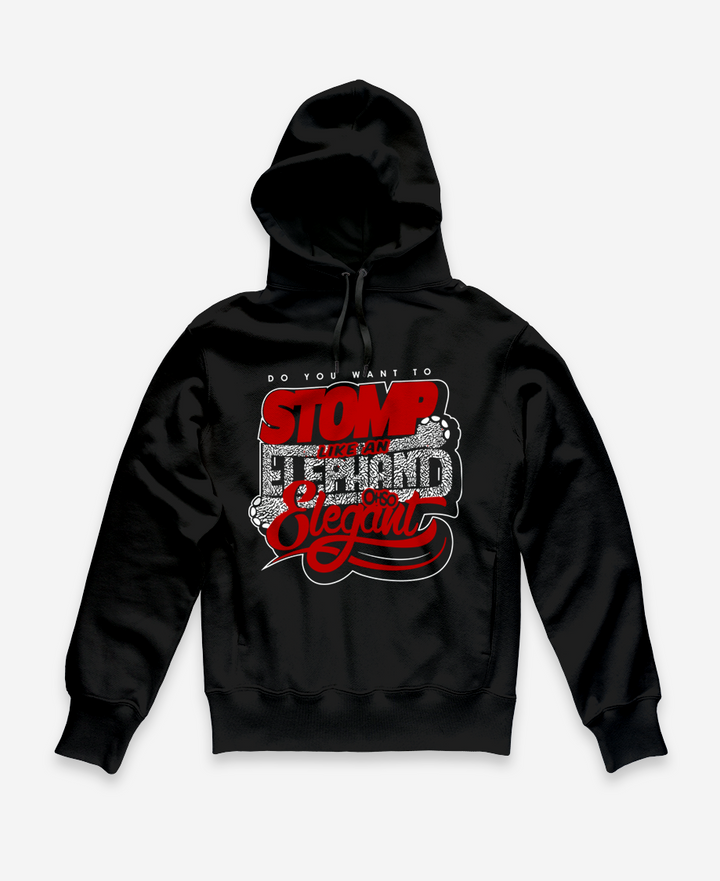 Black Stomp Like an Elephant Hoodie