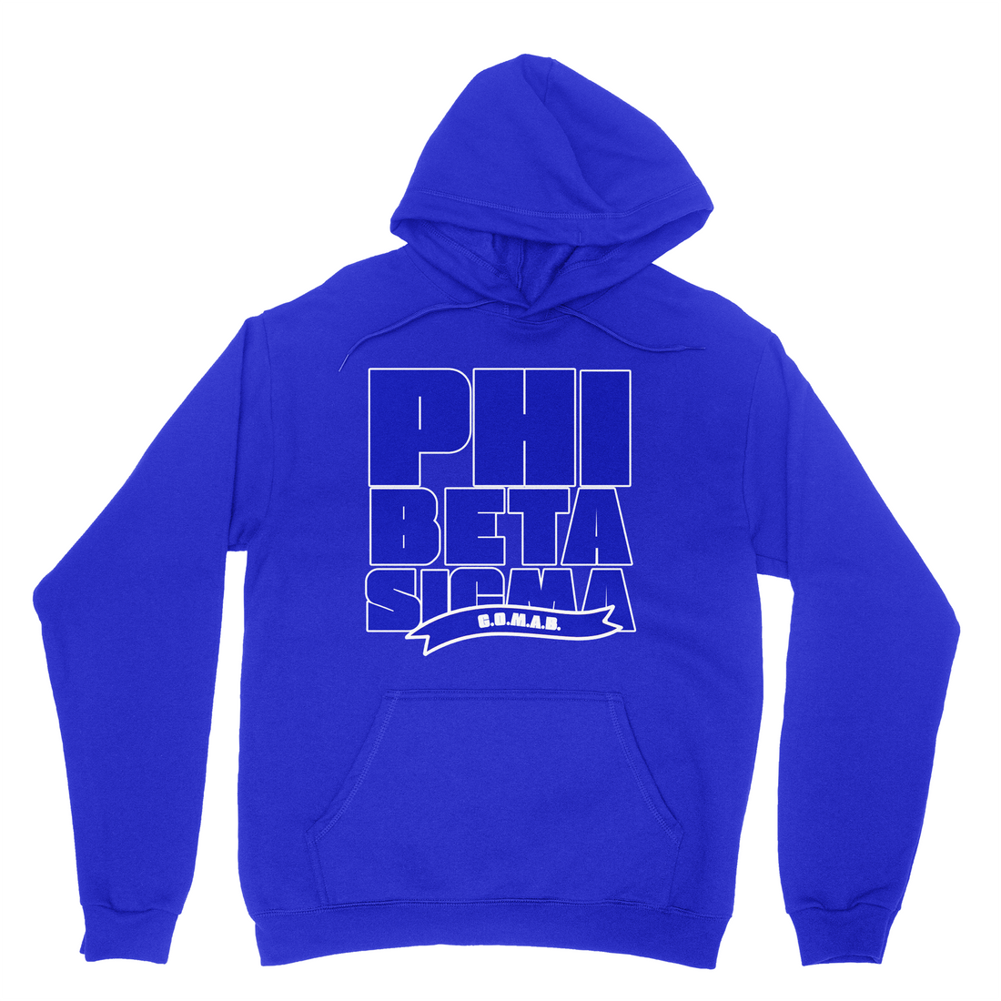 PHI BETA SIGMA BLOCK HOODIE (VARIOUS COLORS)