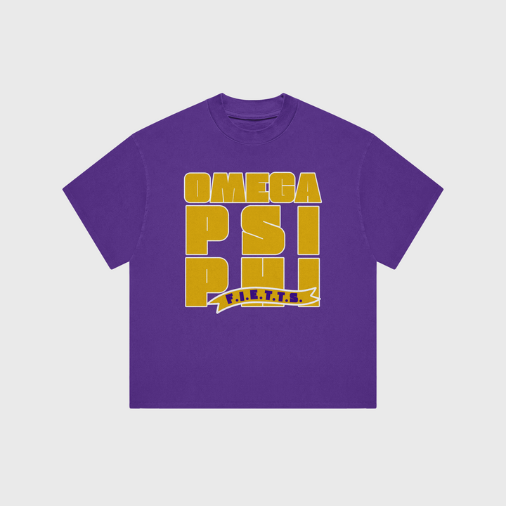 OMEGA PSI PHI BLOCK SHIRT (Various Colors)