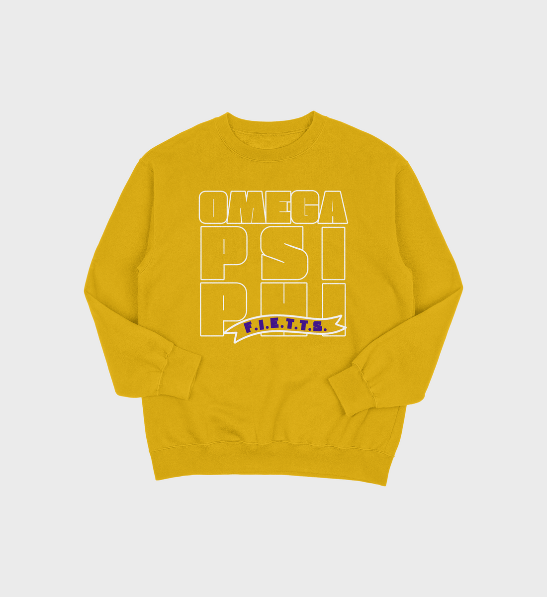 OMEGA PSI PHI BLOCK Sweatshirt (Various Colors)