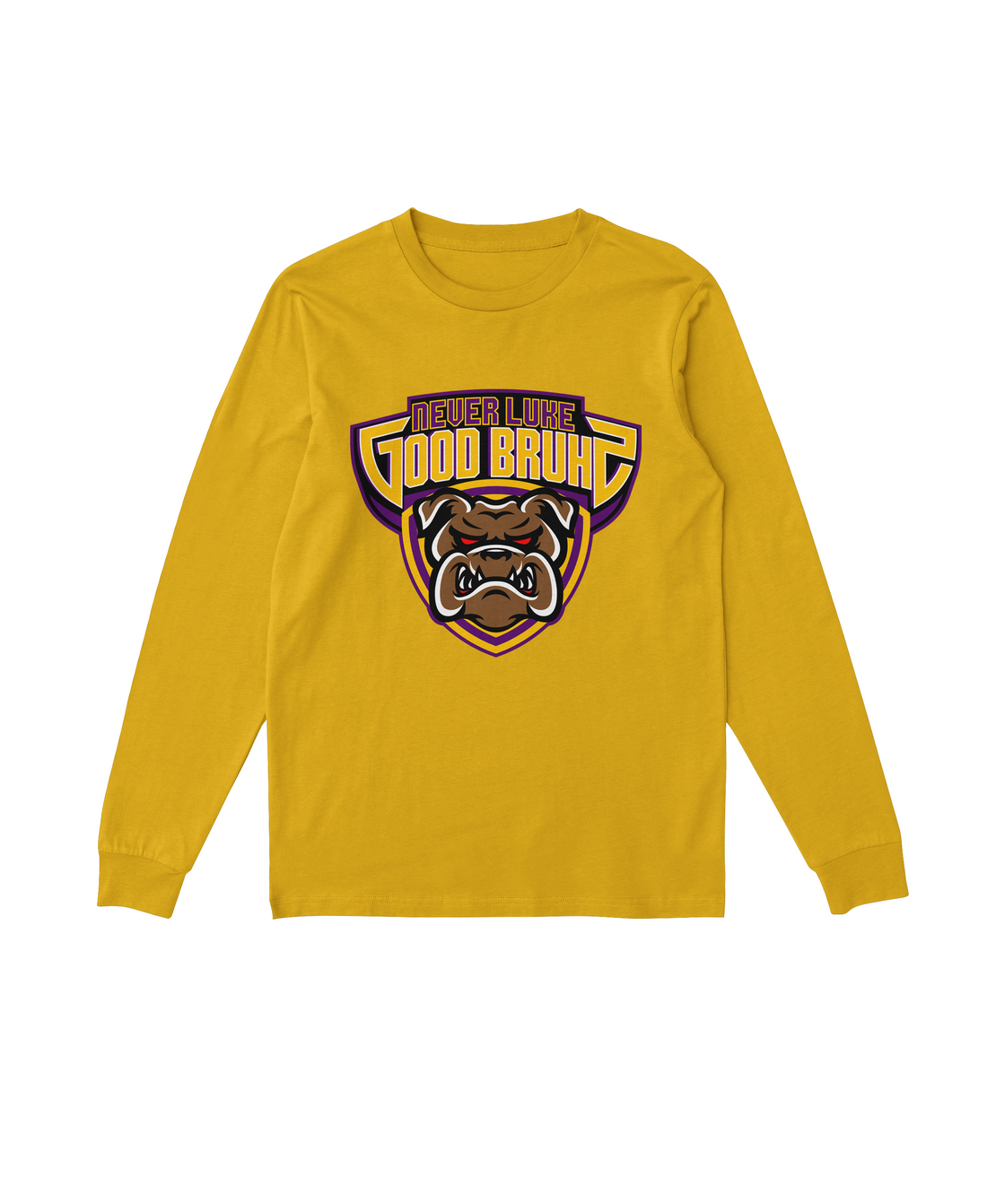 Gold Never Luke Long Sleeve T-Shirt