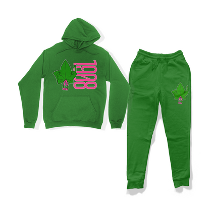 Green Pinkies Up Sweatsuit