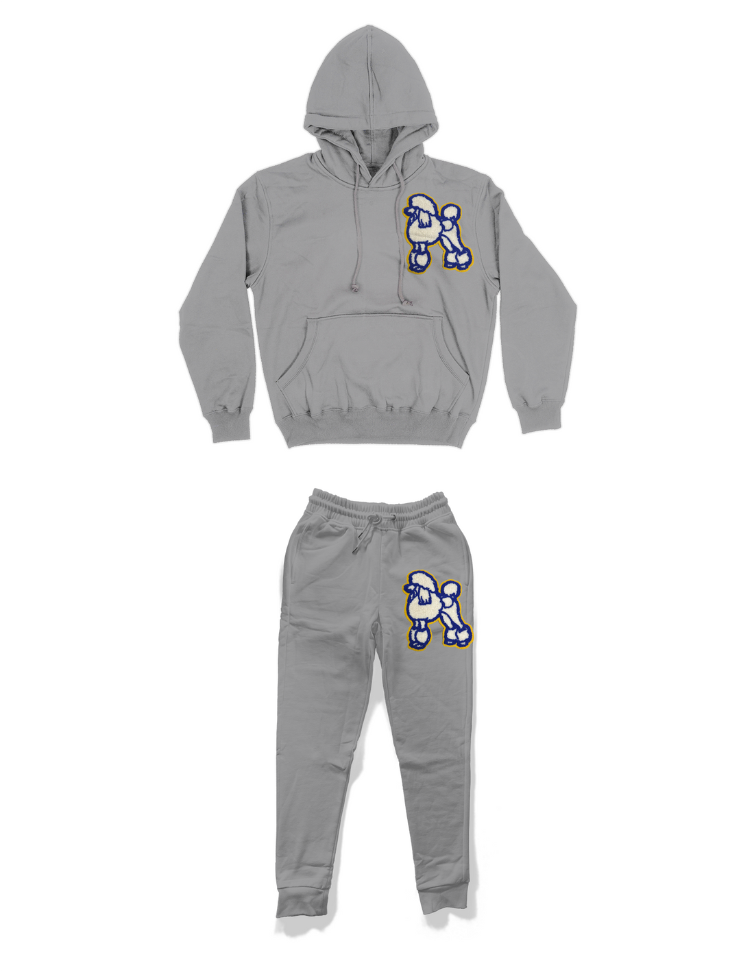 Poodle Sweatsuit Grey (UNISEX SIZED)