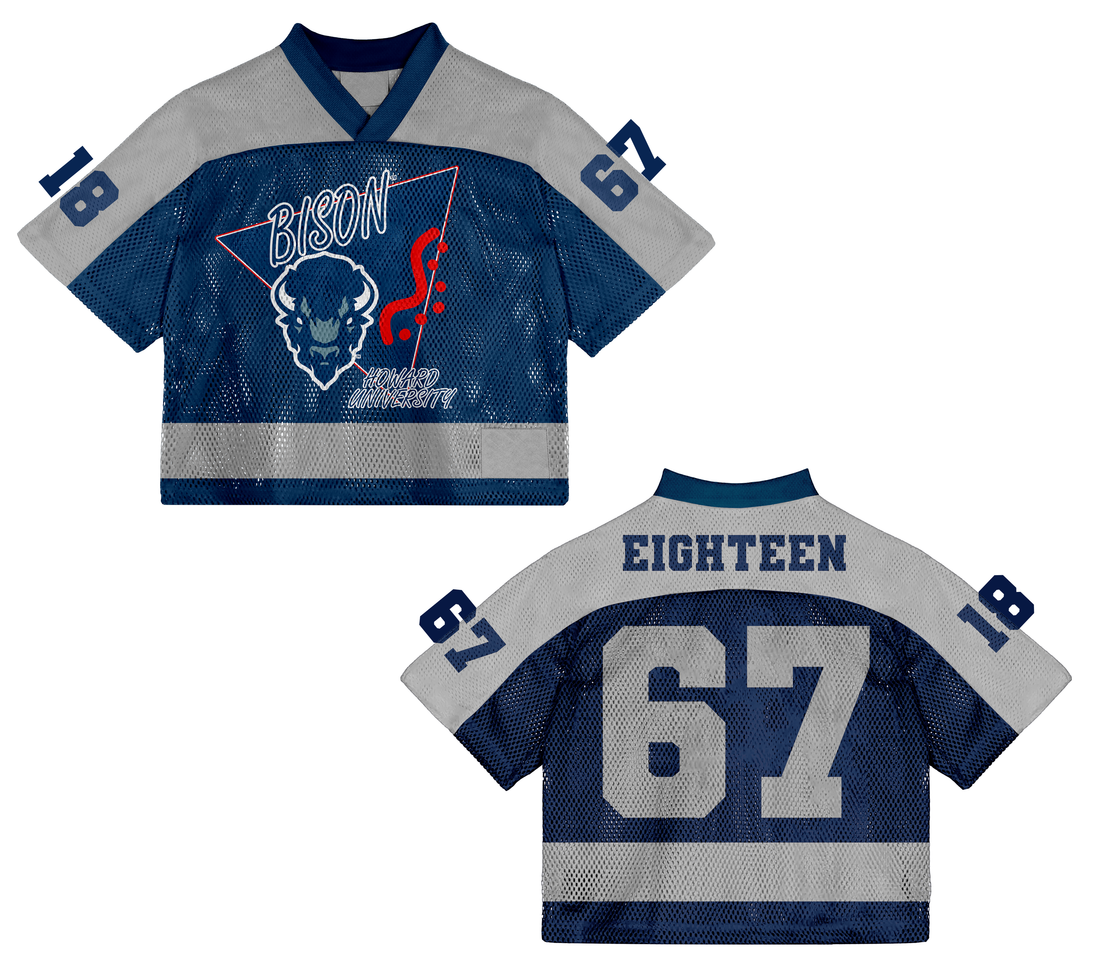 Howard University Beeper Football Jersey MADE TO ORDER