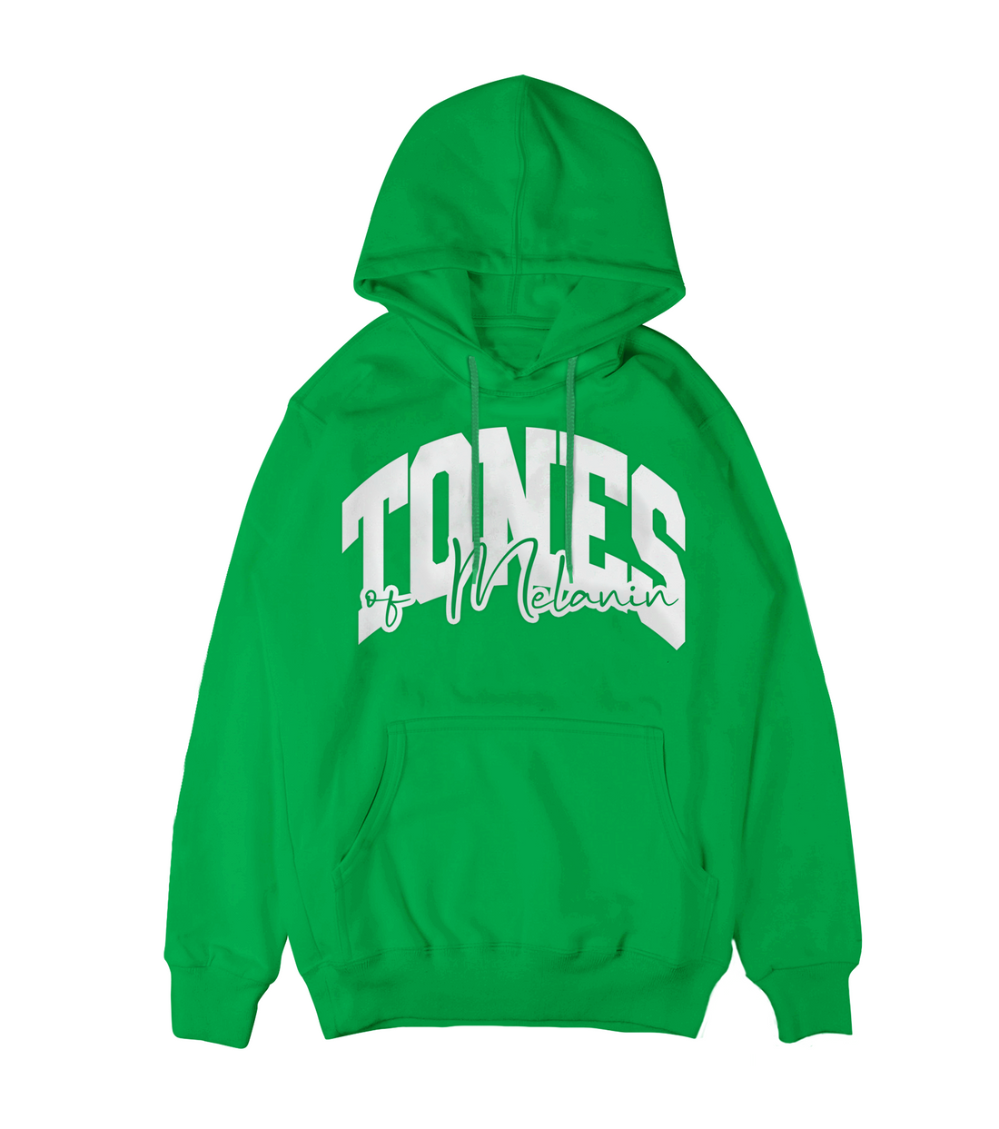 Irish Green Tones of Melanin Puff Hoodie