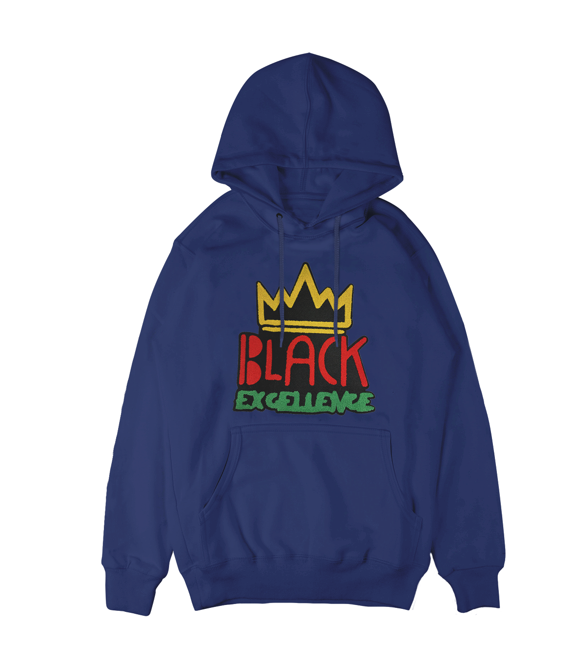 Navy Blue Excellence Chenille Patch Hoodie