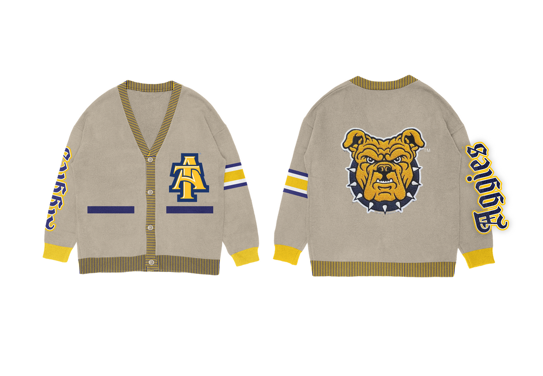 NC A&T Layla Knit Cardigan EARLY REGISTRATION 2025 SHIPS APRIL 15