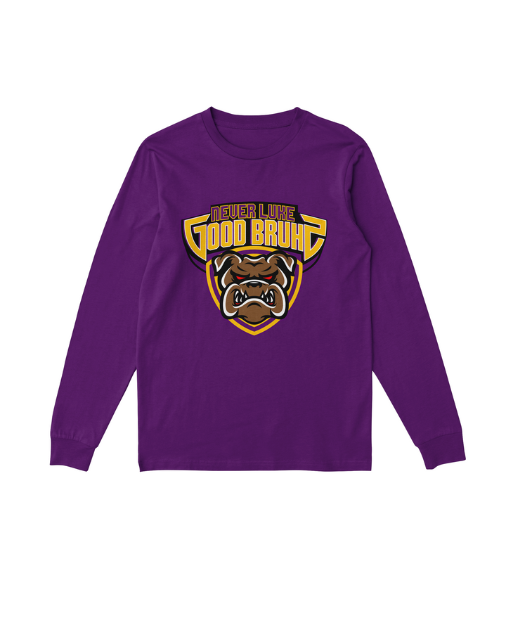 Purple Never Luke Long Sleeve T-Shirt