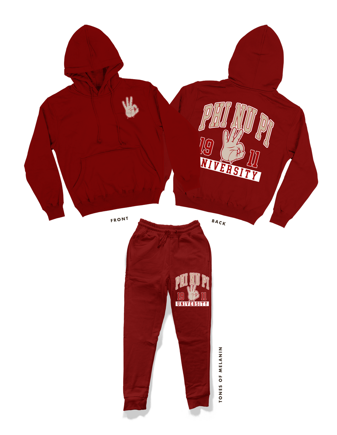 Phys Ed - Phi Nu Pi University Sweatsuit (Various Colors) Kappa