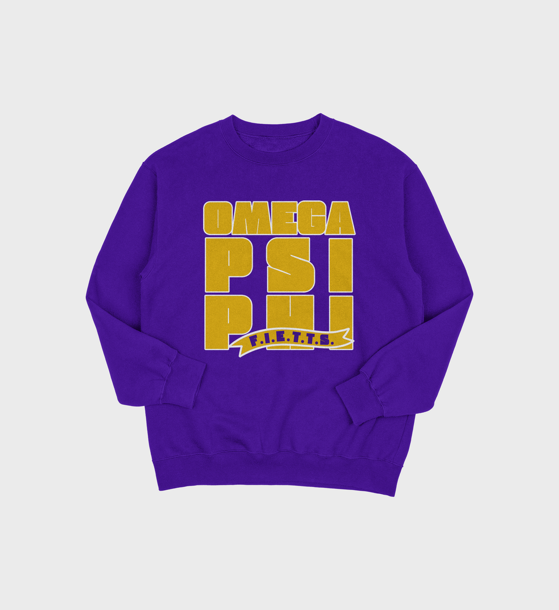 OMEGA PSI PHI BLOCK Sweatshirt (Various Colors)