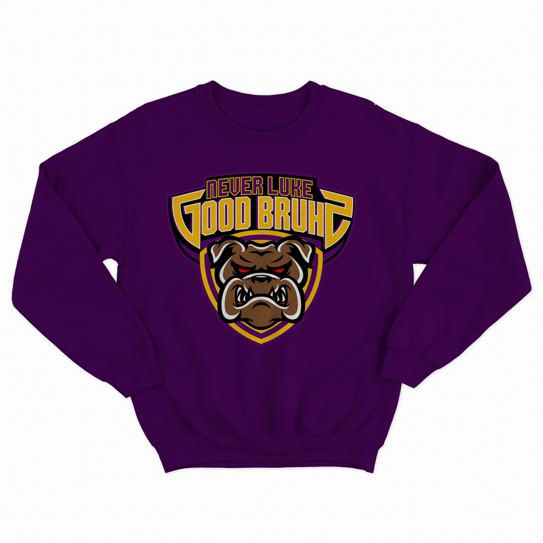 Purple Never Luke Crewneck