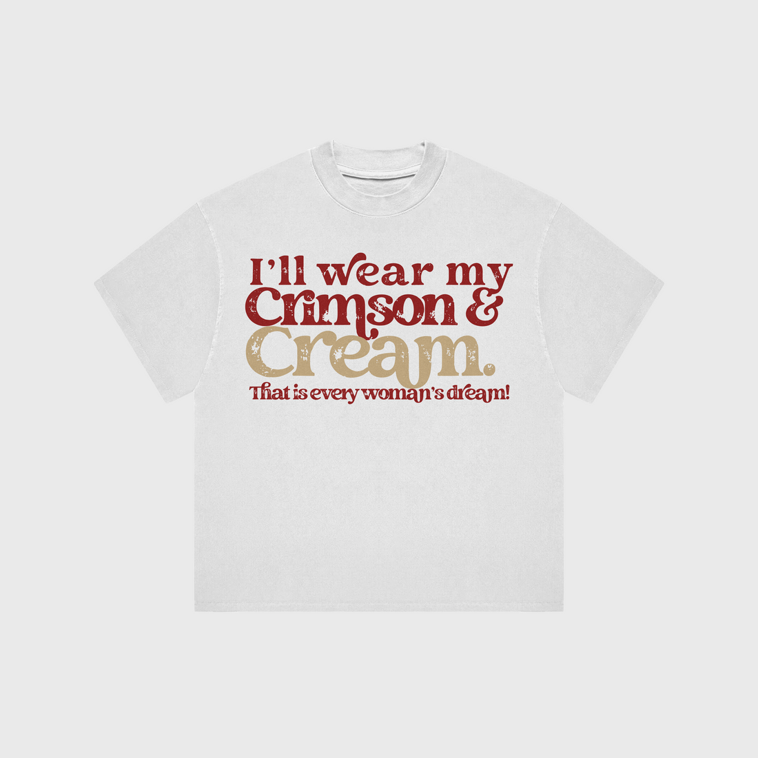 Crimson and Cream T- Shirt (Various Colors)