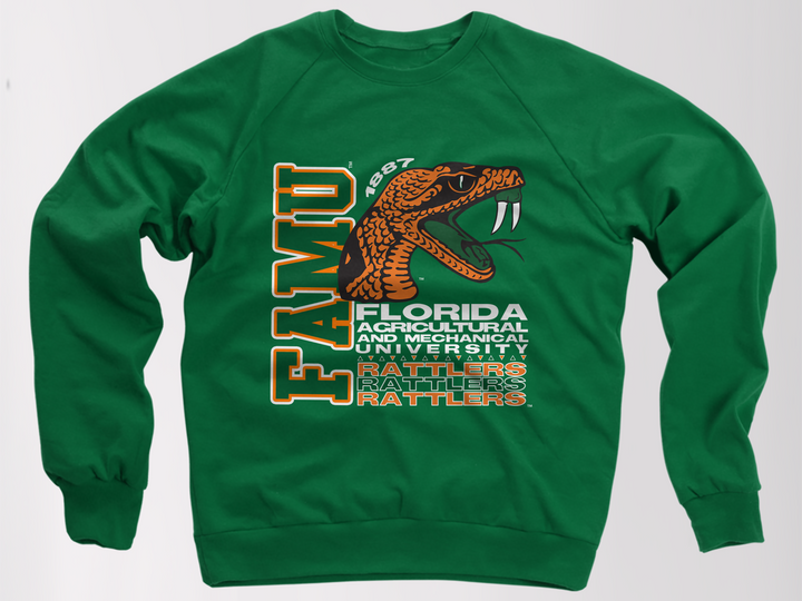 GREEN FAMU TOUR CREWNECK - Tones of Melanin