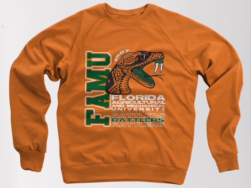 ORANGE FAMU TOUR CREWNECK