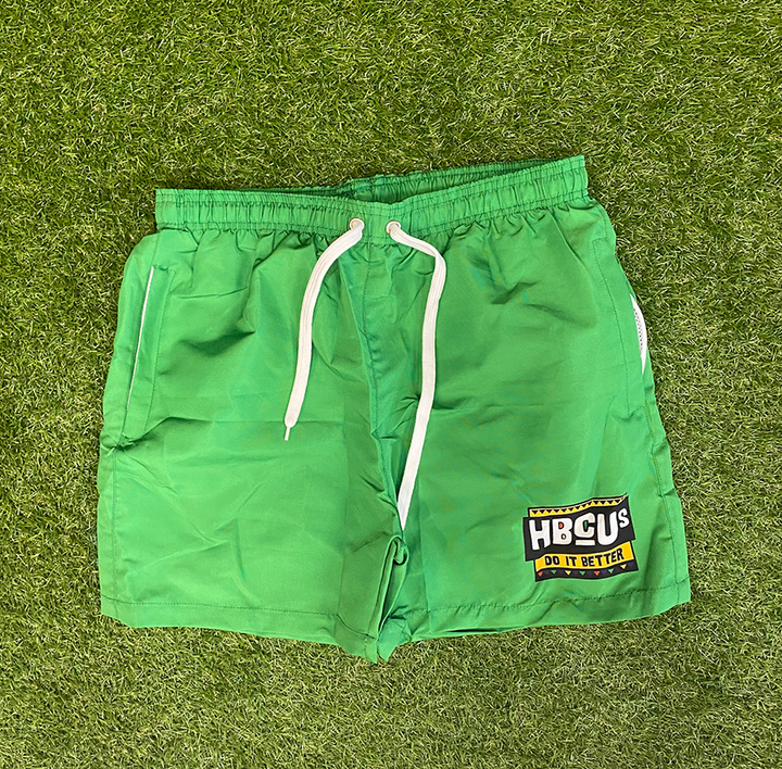 GREEN HBCUS DO IT BETTER SUMMER SHORTS