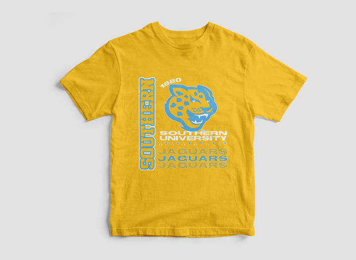 GOLD SOUTHERN TOUR TSHIRT - Tones of Melanin