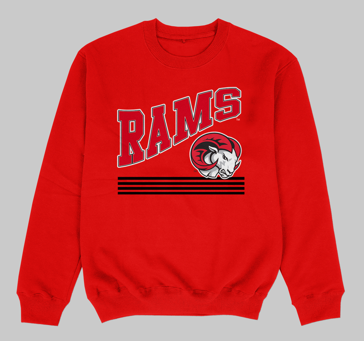 Vintage Saint Louis Rams Embroidered Crewneck Sweatshirt Sz M