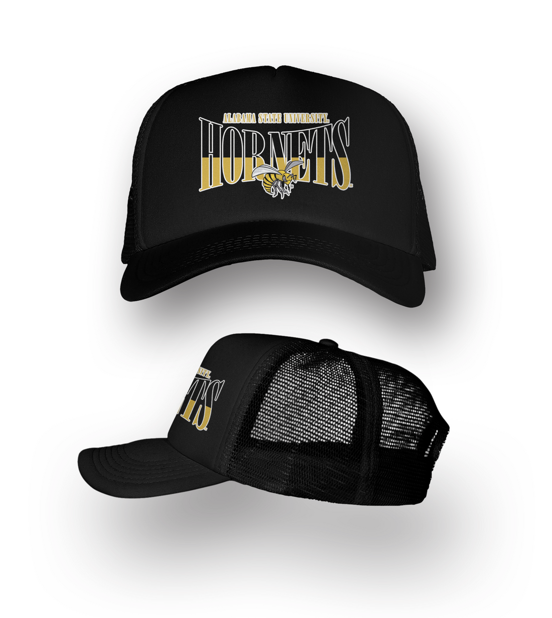 Black Alabama State Trucker Hat