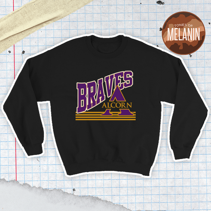 Classic Alcorn State Crewneck (Black)