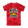 Red Tie-Dye Black Excellence T Shirt