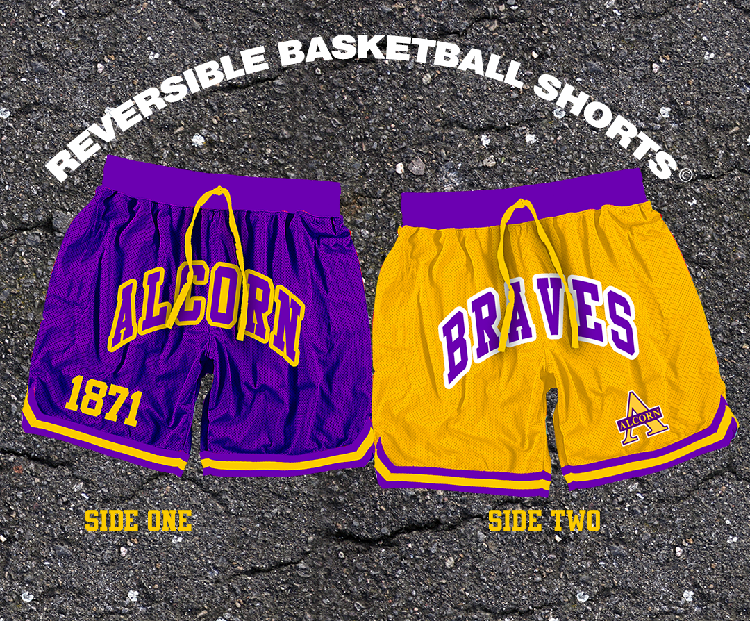 Reversible Alcorn State Basketball Shorts - Tones of Melanin