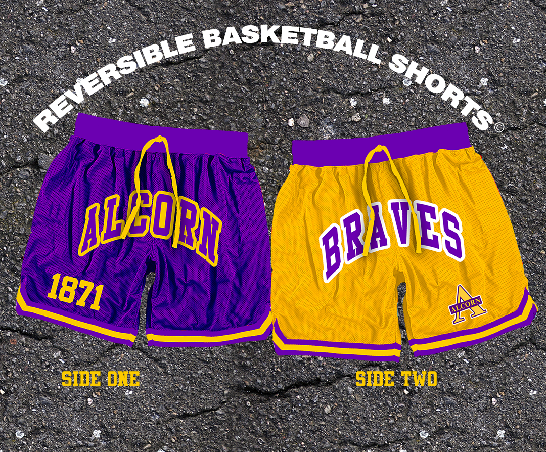 Reversible Alcorn State Basketball Shorts