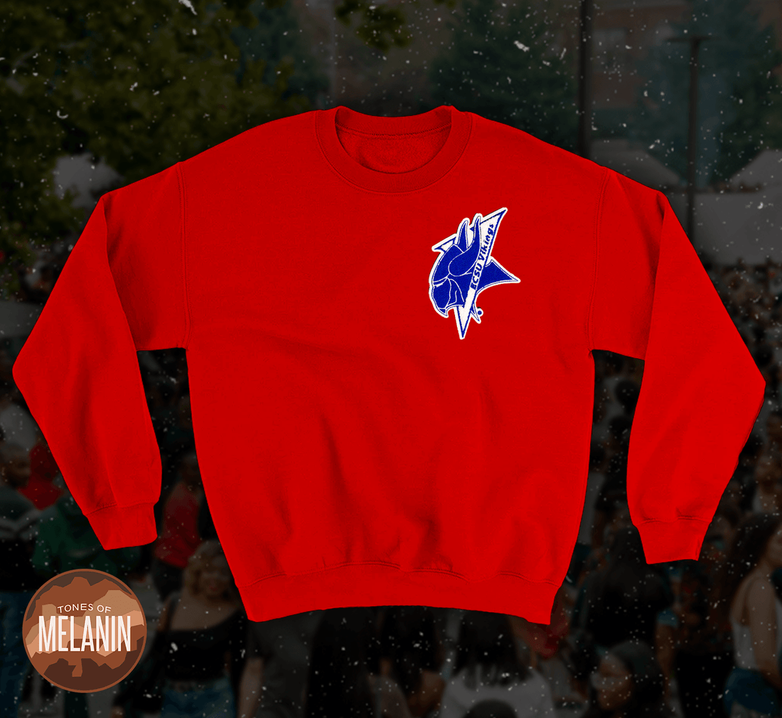 Elizabeth City State Red Crewneck - Tones of Melanin