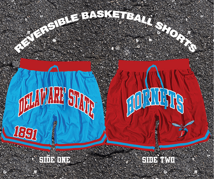 Delaware State Reversible Basketball Shorts - Tones of Melanin