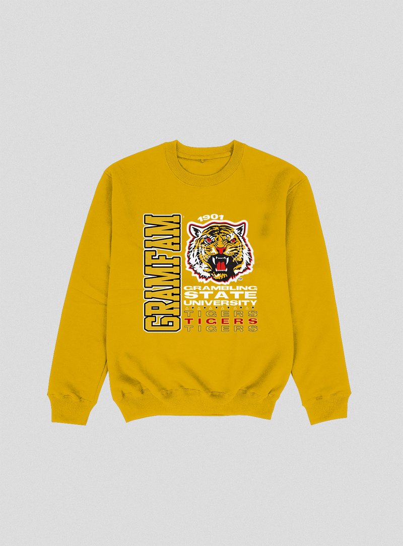 Men's Gold Grambling Tigers Basketball Jersey