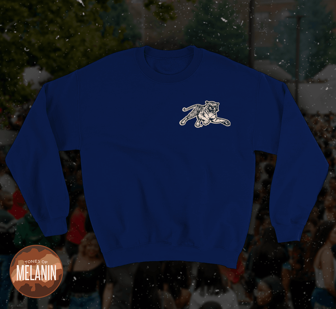 Jackson State Navy Blue Crewneck - Tones of Melanin