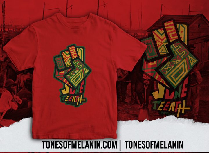 Red Juneteenth T-shirt - Tones of Melanin