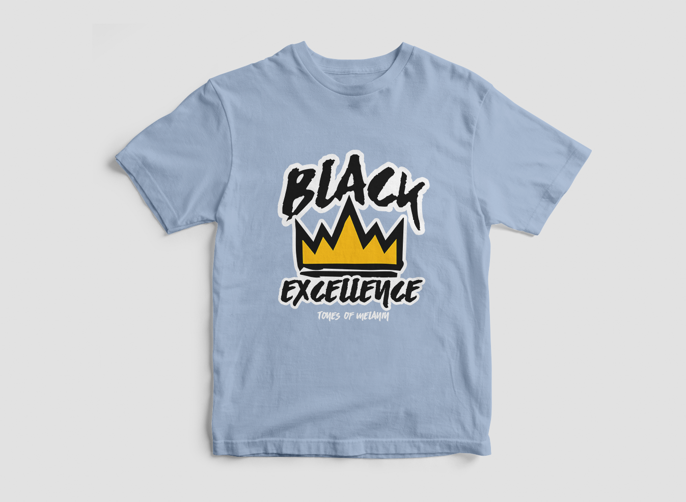 NEW Light Blue Black Excellence T-Shirt