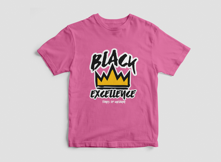 NEW Pink Black Excellence T-Shirt - Tones of Melanin