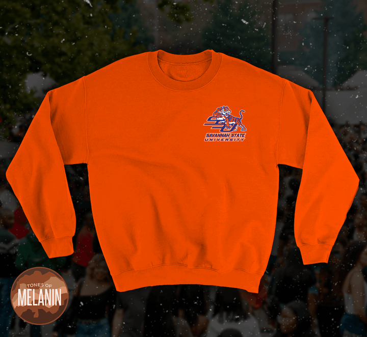 Savannah State University Orange Crewneck - Tones of Melanin