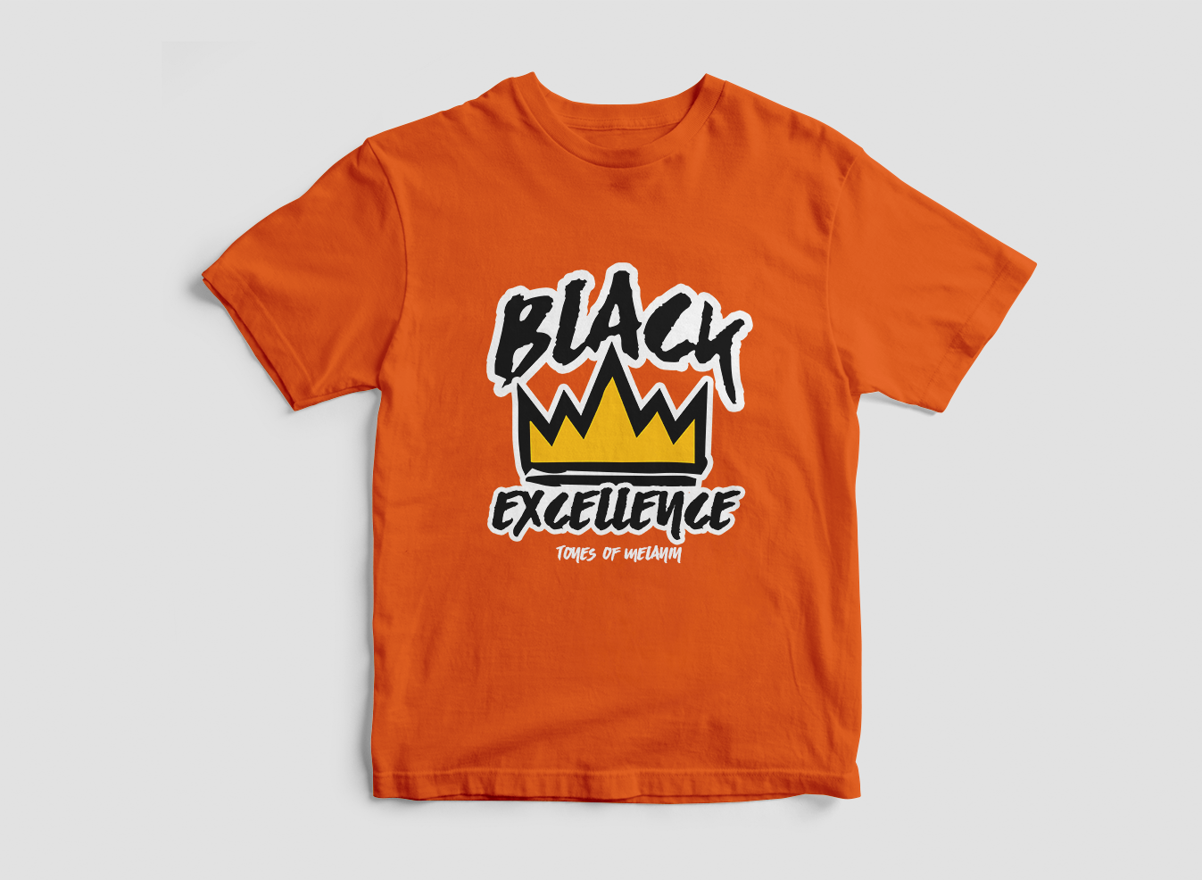 NEW Orange Black Excellence T-Shirt