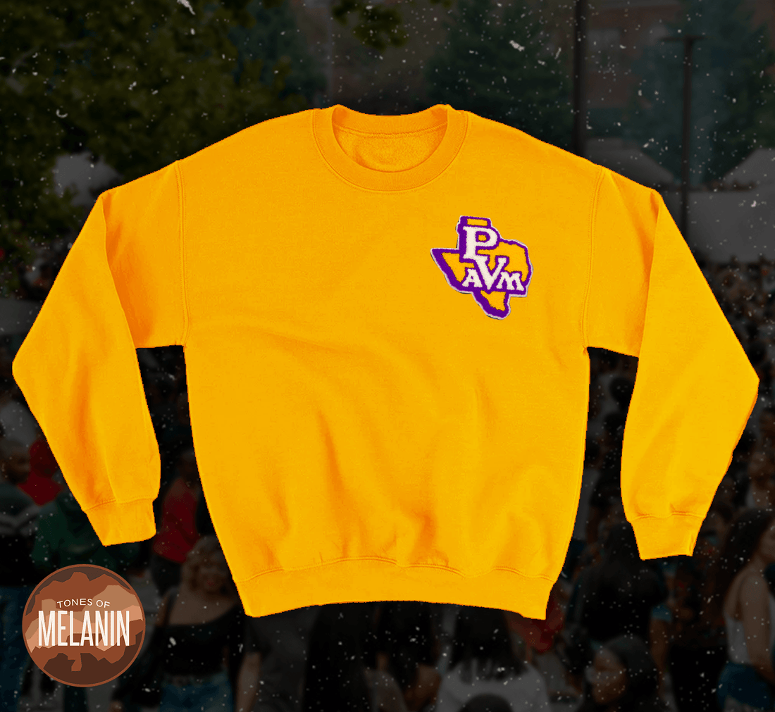 Prairie View A & M University Gold Crewneck - Tones of Melanin