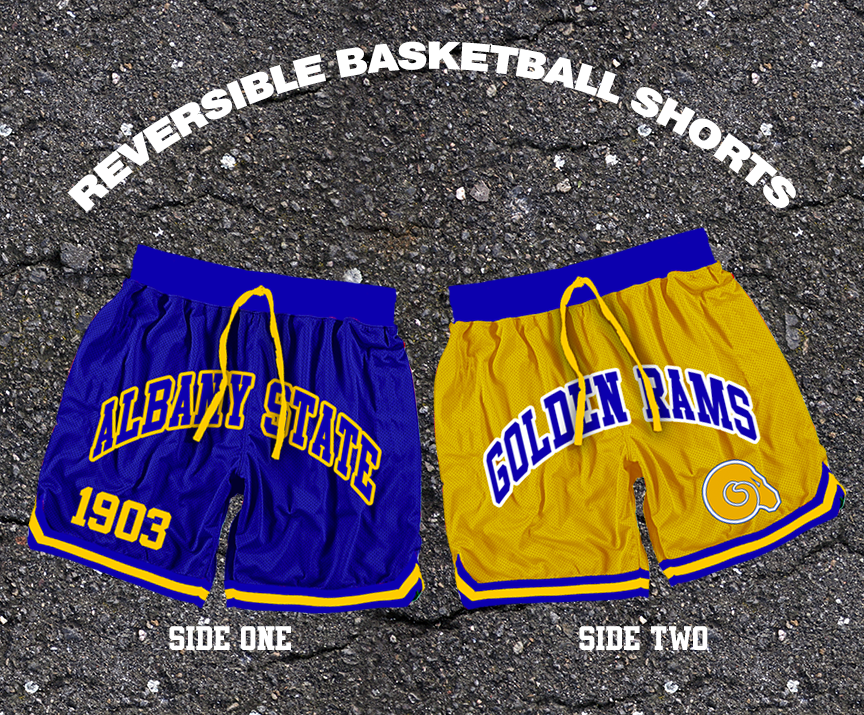 Reversible Albany State Basketball Shorts