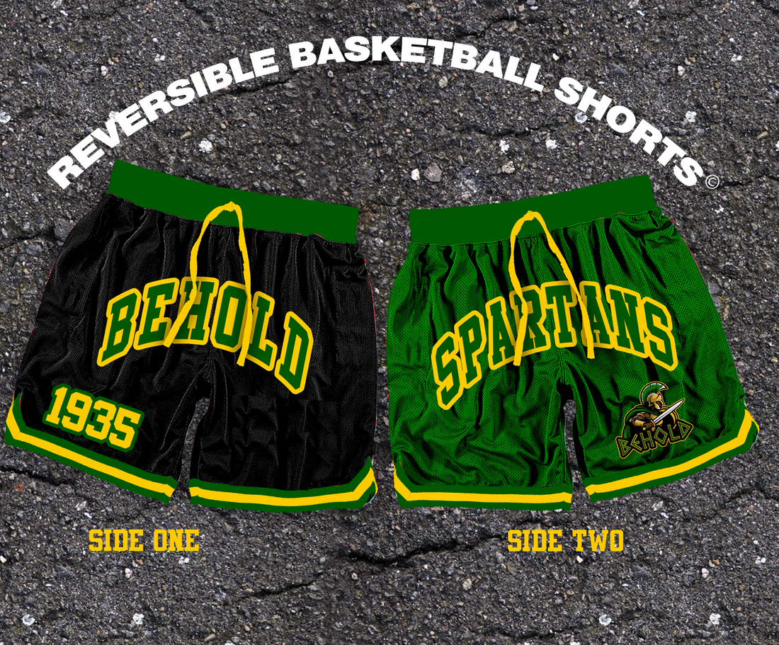 Reversible Norfolk State Behold Basketball Shorts - Tones of Melanin