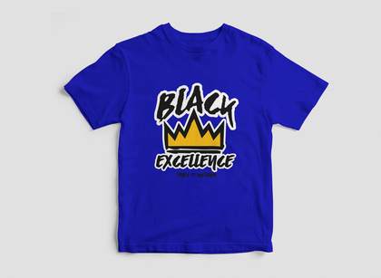 NEW Royal Blue Black Excellence T-Shirt - Tones of Melanin