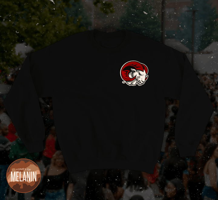 Winston Salem State University Black Crewneck - Tones of Melanin